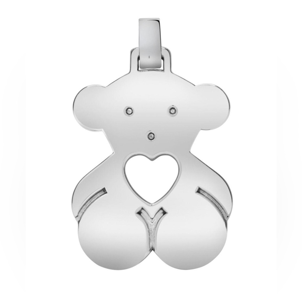 Large Silver Tous Pendant